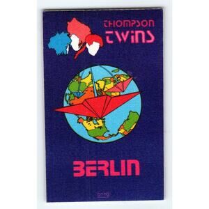 Thompson Twins Berlin Backstage Pass 1984 New Wave Synth-Pop Original Vintage